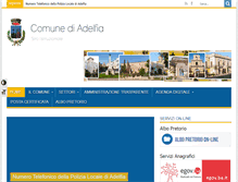 Tablet Screenshot of comune.adelfia.gov.it